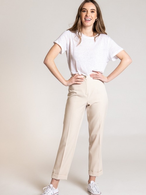Capri comfort pants Beige