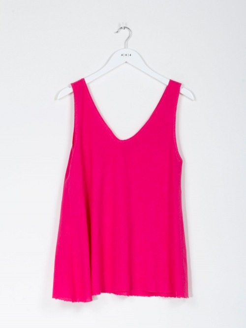 TOP LINO FUCSIA