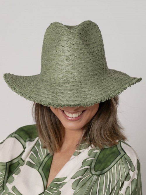 Sombrero rafia Panamá color Caqui