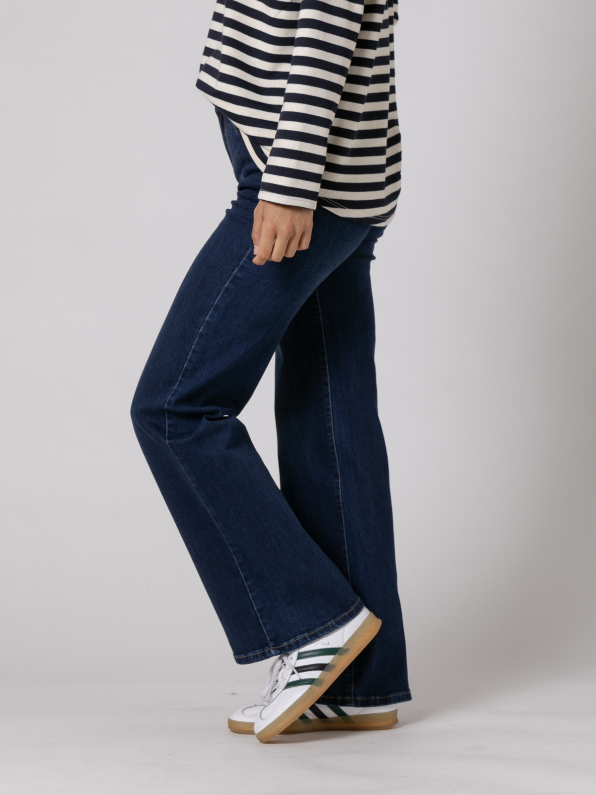 Pantalón jean wide leg color Azul