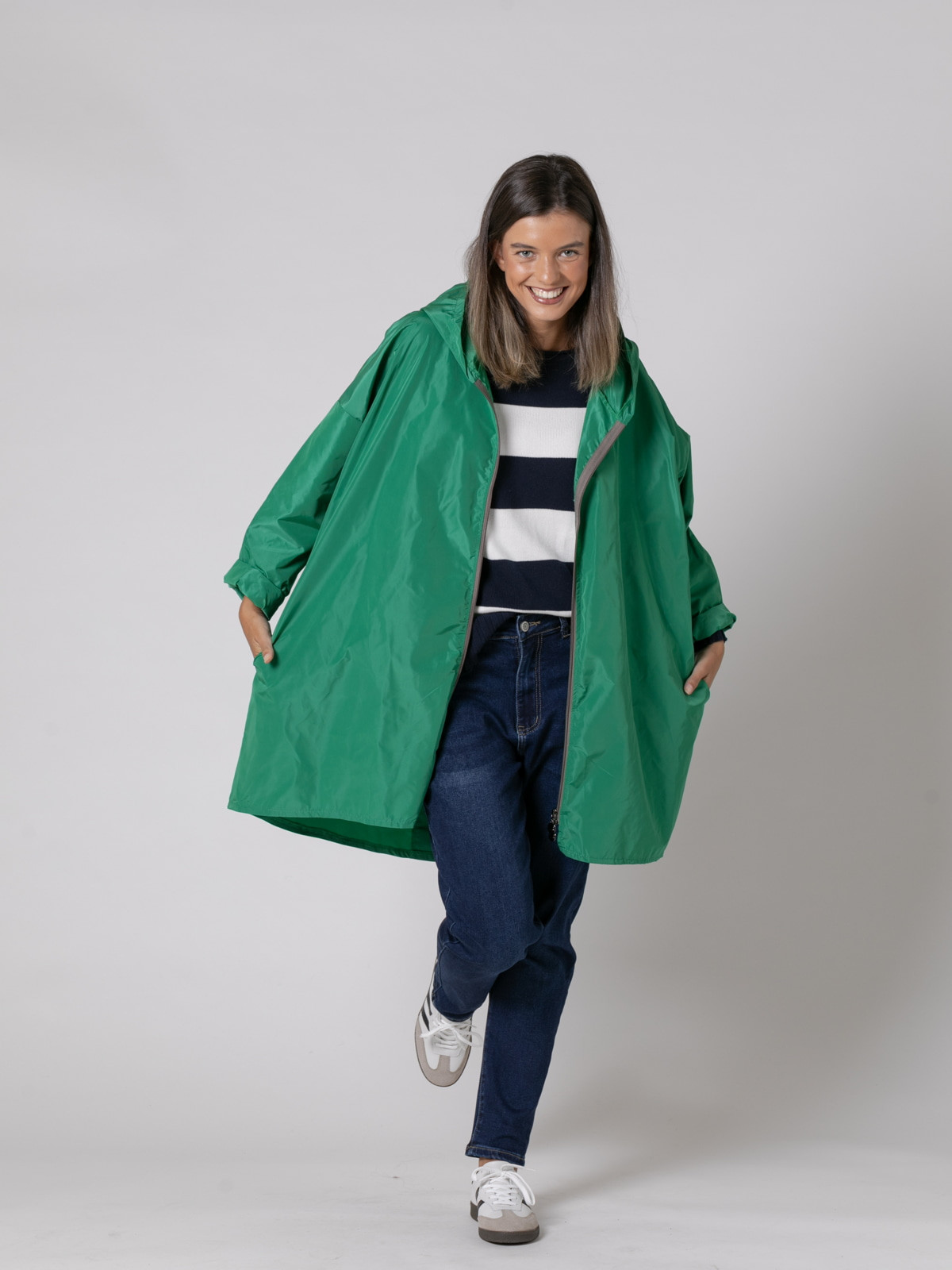 Impermeable oversize best quality color Verde