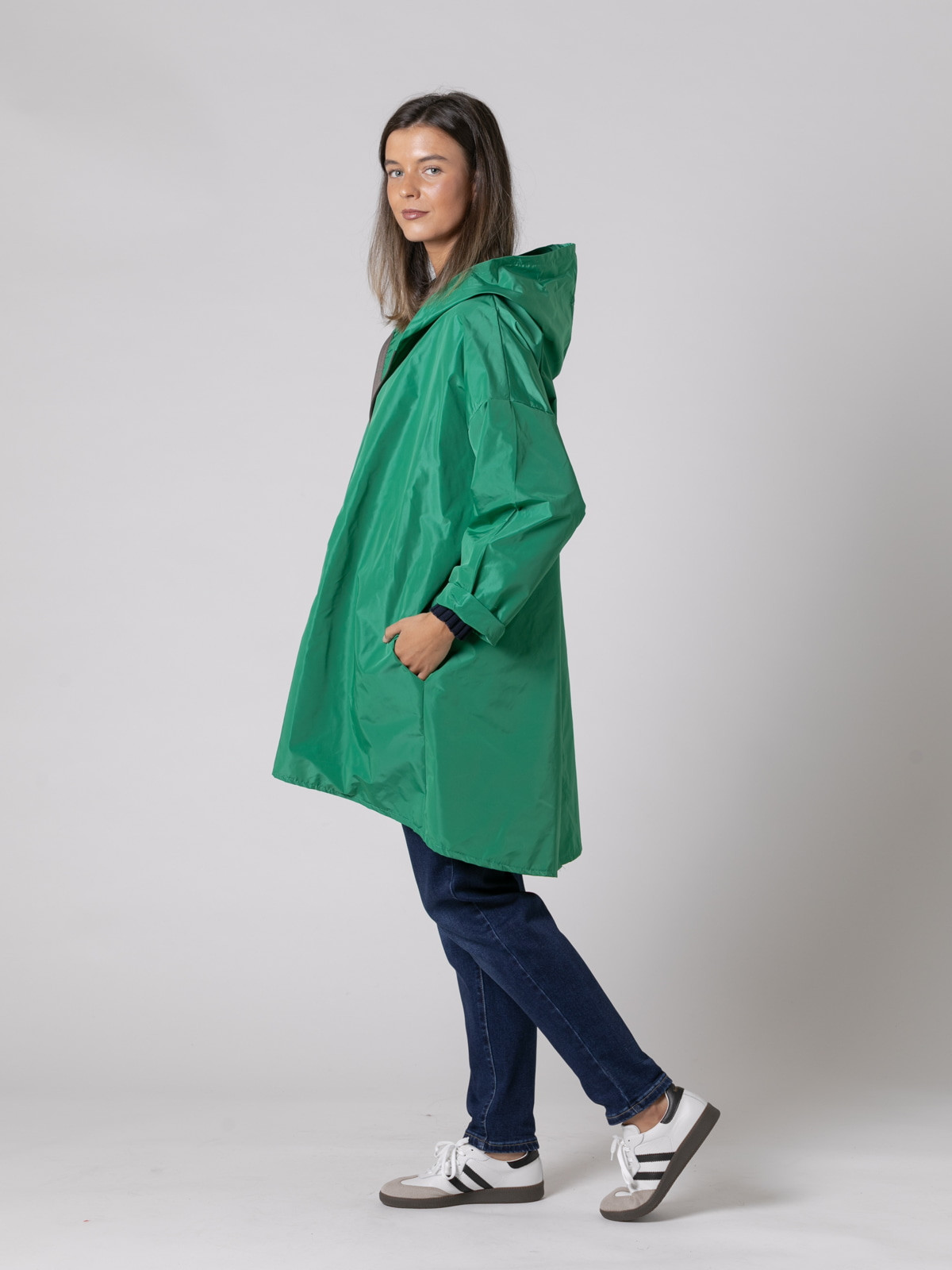 Impermeable oversize best quality color Verde