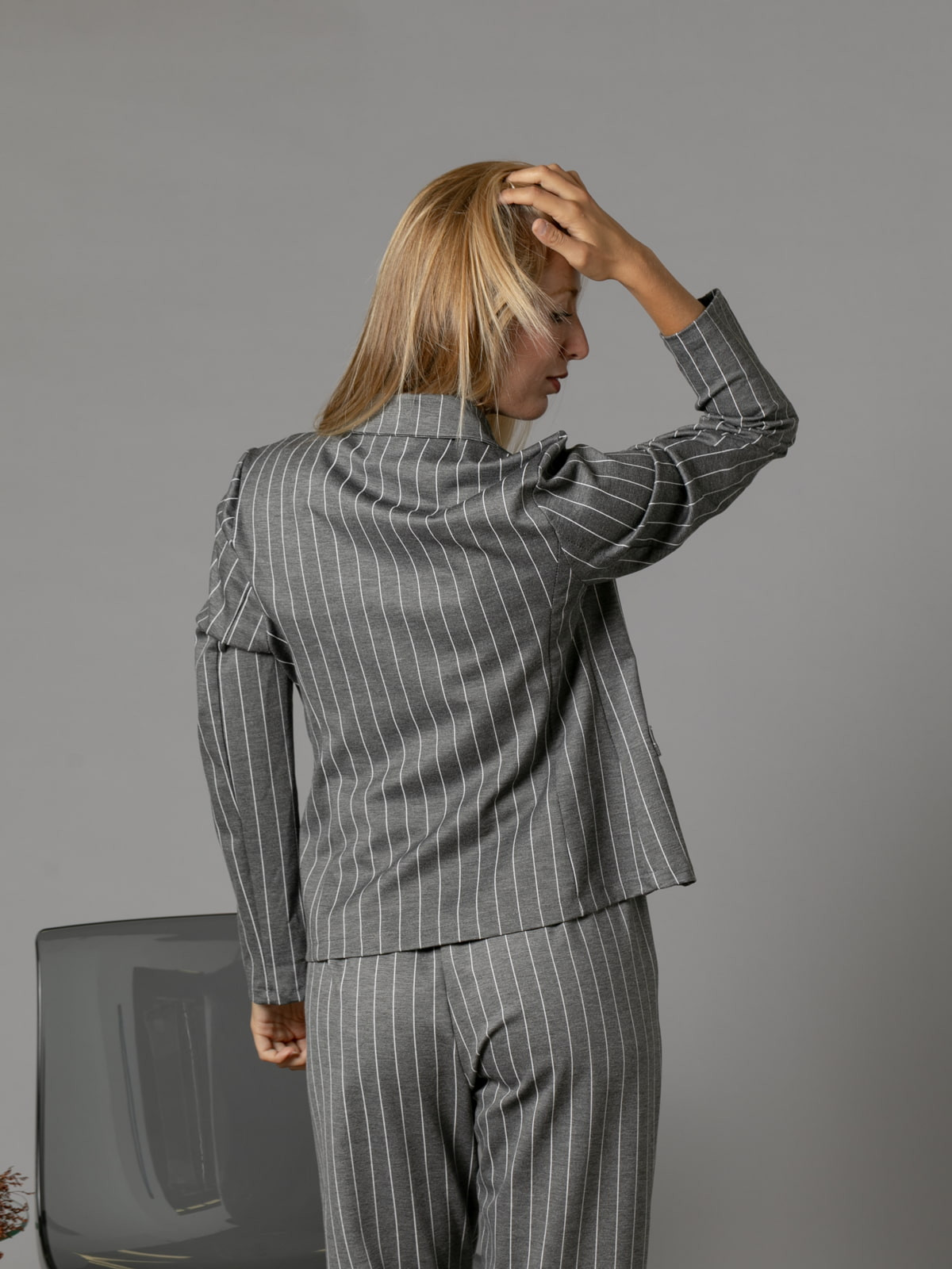 Woman Hightex pinstripe blazer  Greycolour