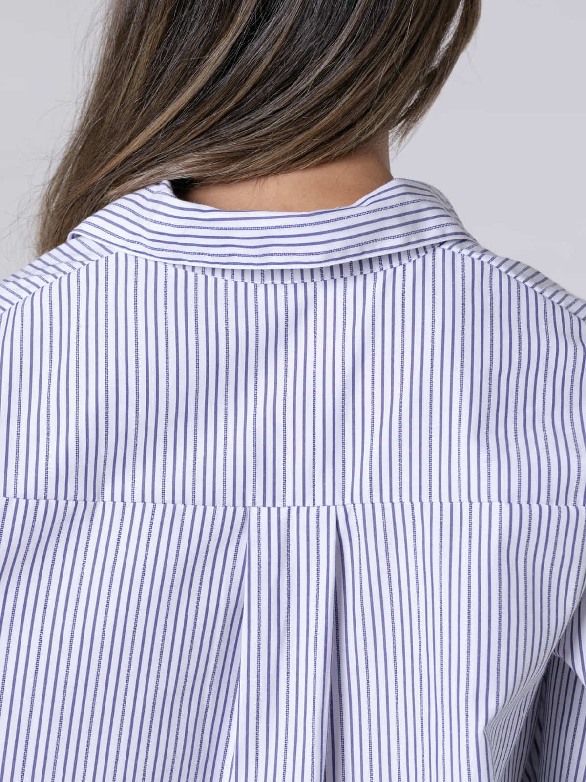 Striped cotton shirt  Blue colour