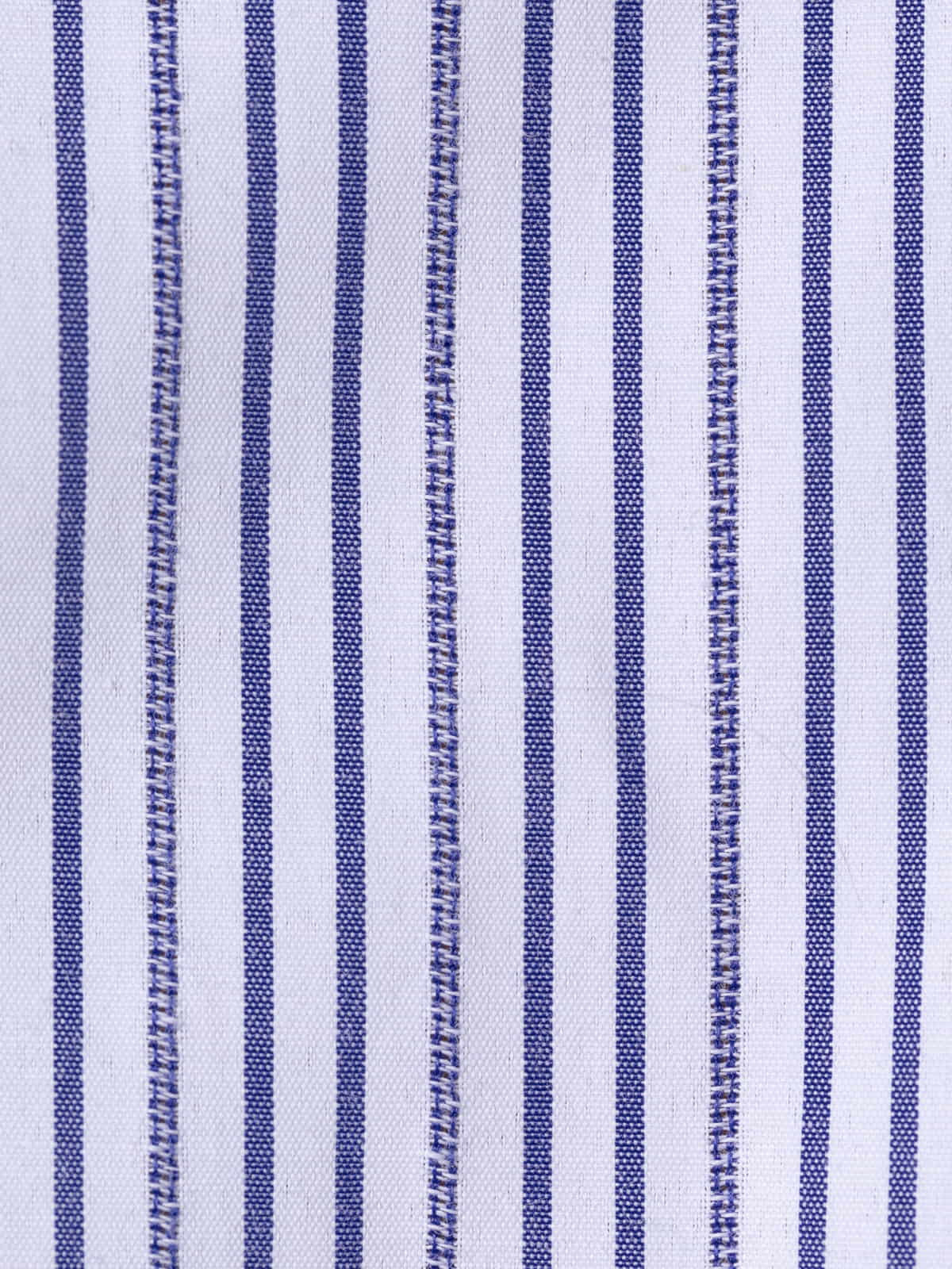 Striped cotton shirt  Blue colour