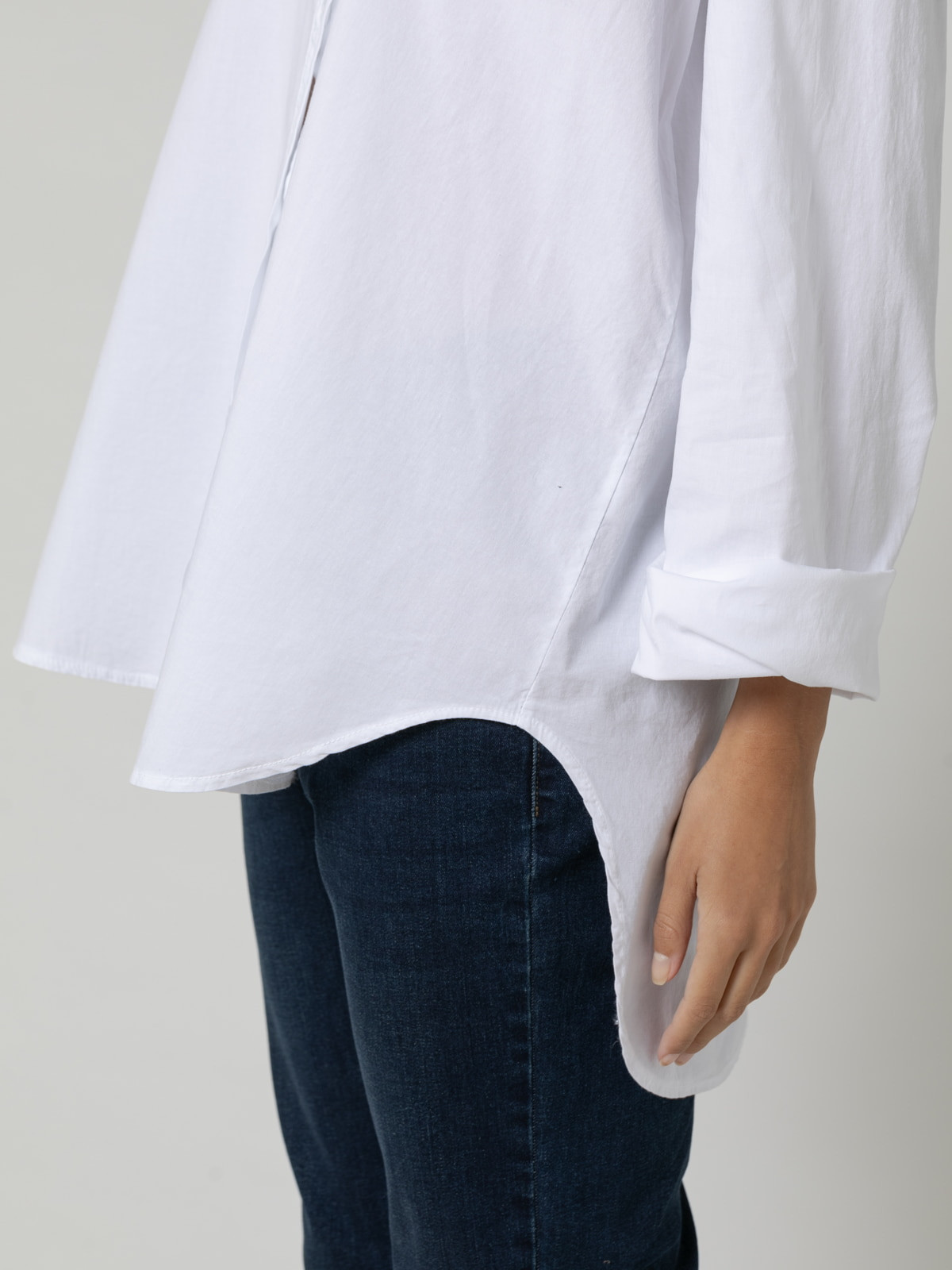 Woman Must poplin cotton shirt  Whitecolour