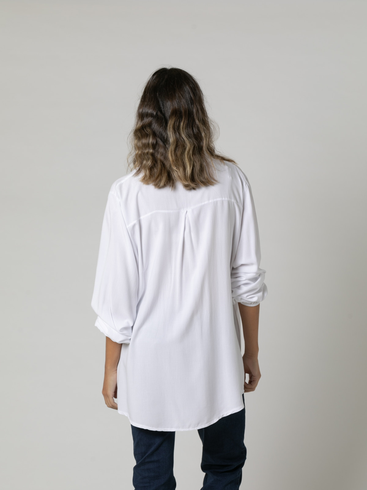 Smooth fluid eco-visco shirt  White colour