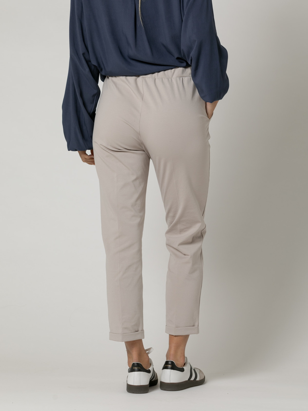 Woman Comfy pants with cuffs  Stonecolour