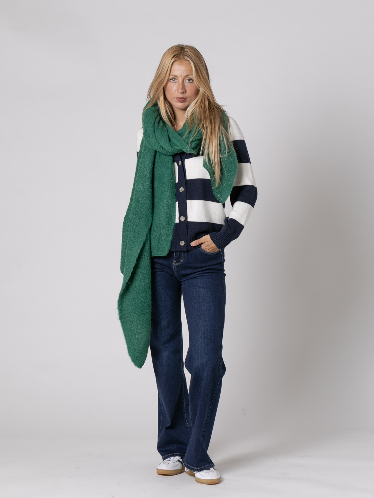 Woman Super soft oversized scarf  Green Guccicolour