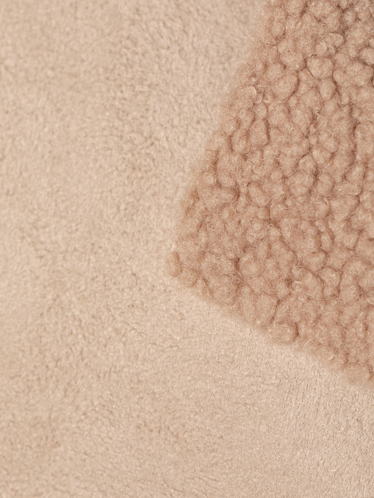 Chaleco ecopiel forrado bucle color Beige