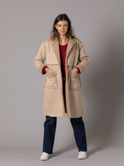 Soft double-sided jacket  Beige colour