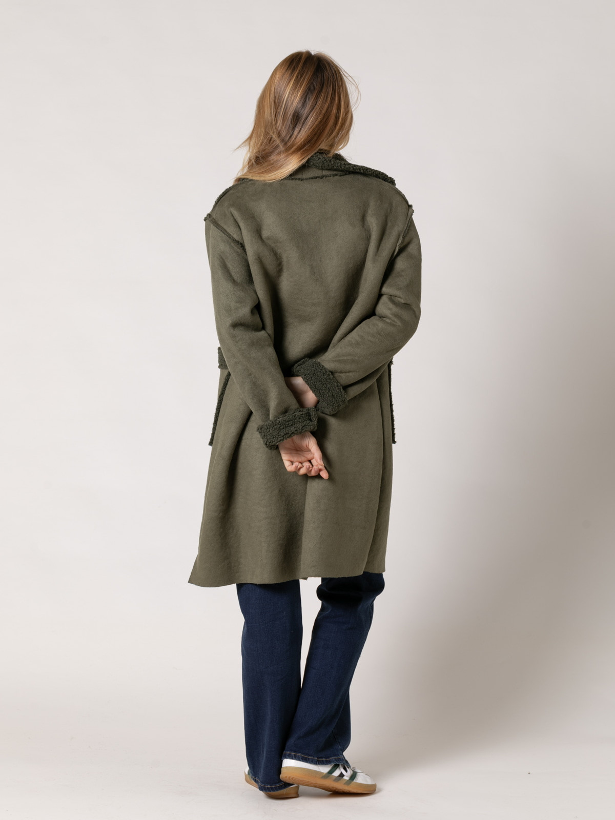 Soft double-sided jacket  Khaki colour