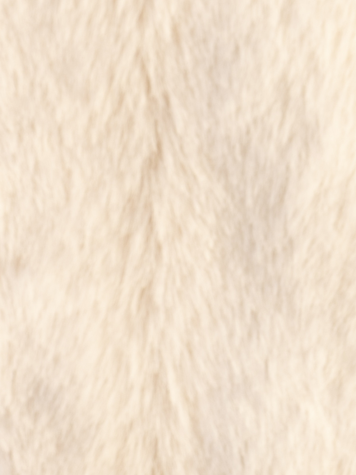 Reversible duster with high textile fur  Camel colour