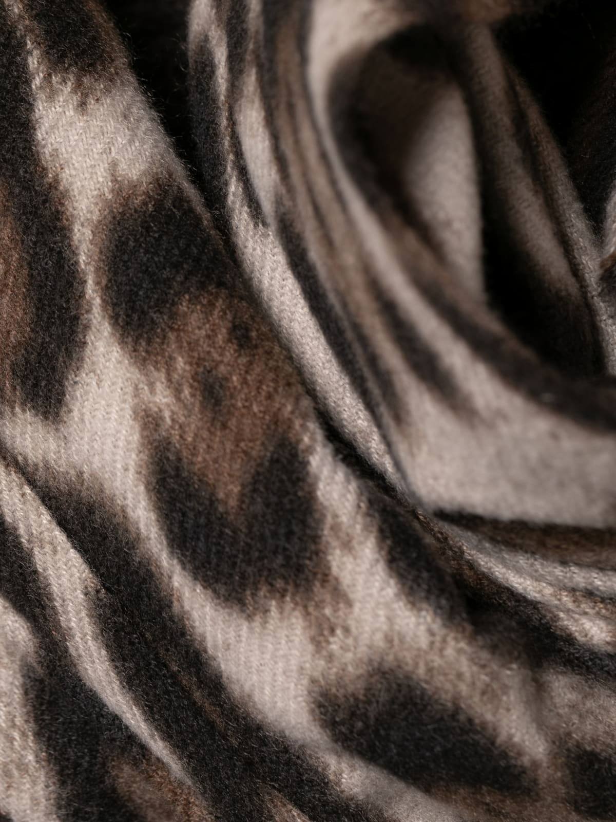 Animal print scarf  Taupe colour