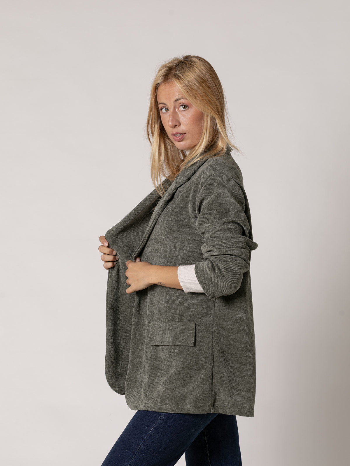 Comfy oversized blazer  Khaki colour