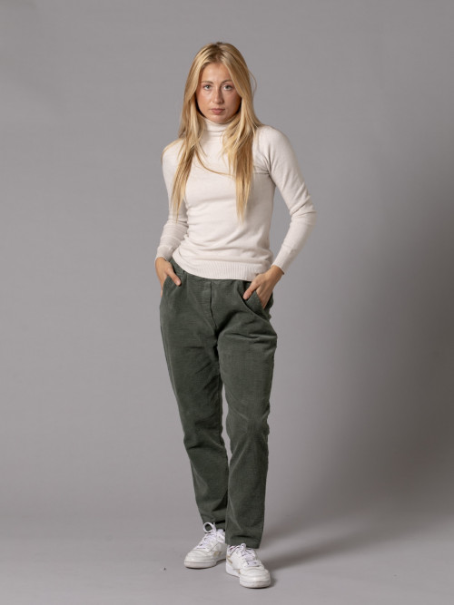 Casual design corduroy pants  Khaki colour