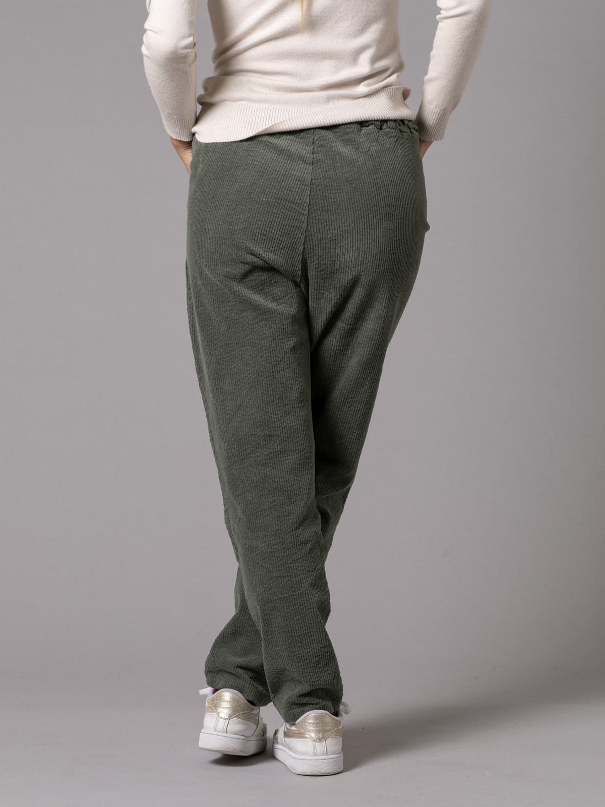 Casual design corduroy pants  Khaki colour