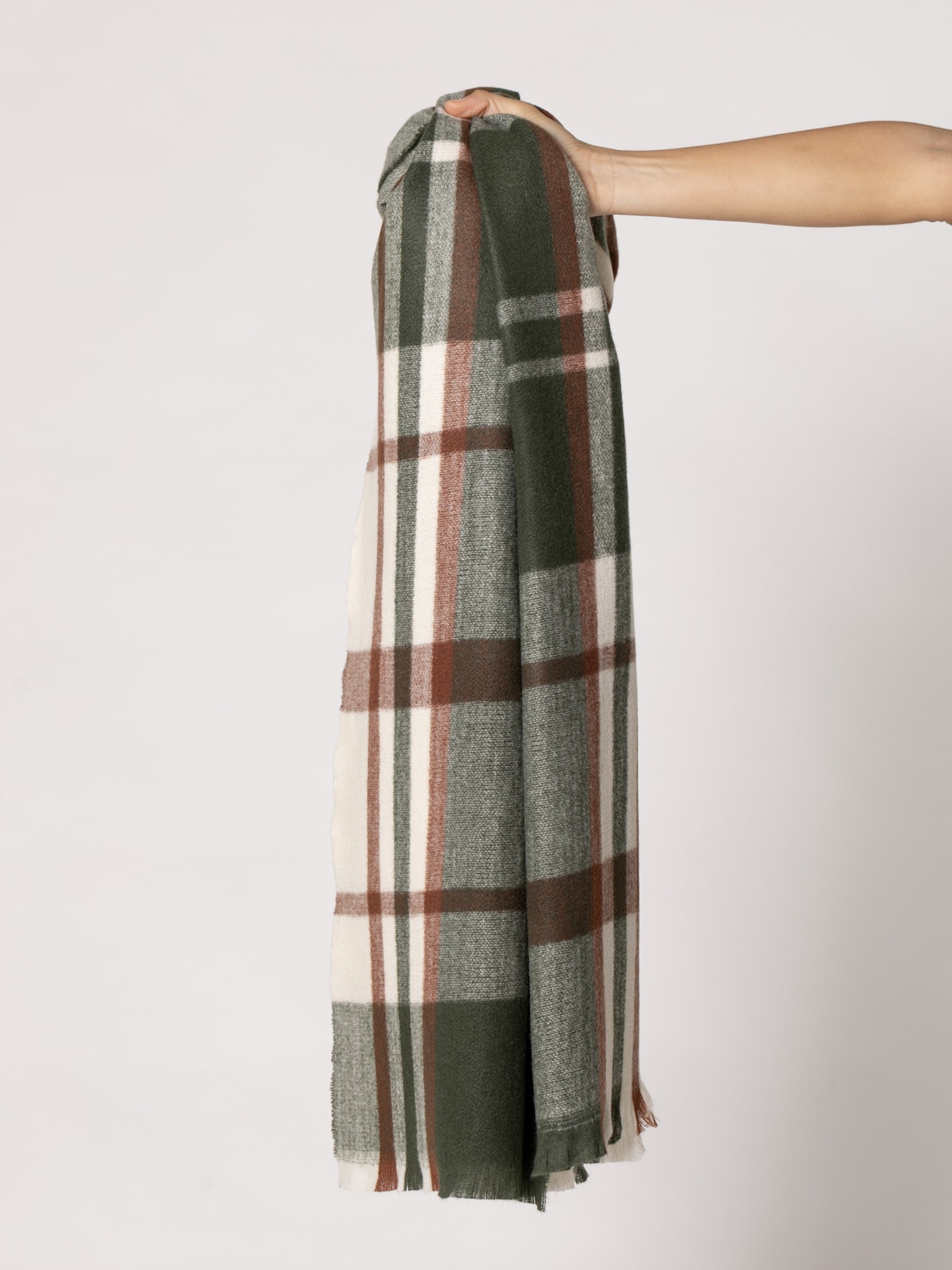 British checkered scarf  Khaki colour