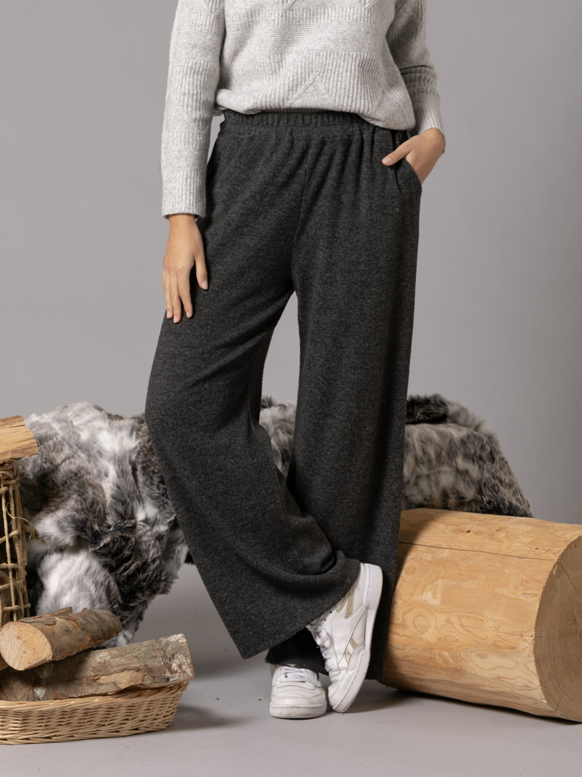 Soft comfy pants with pockets  Grey colour