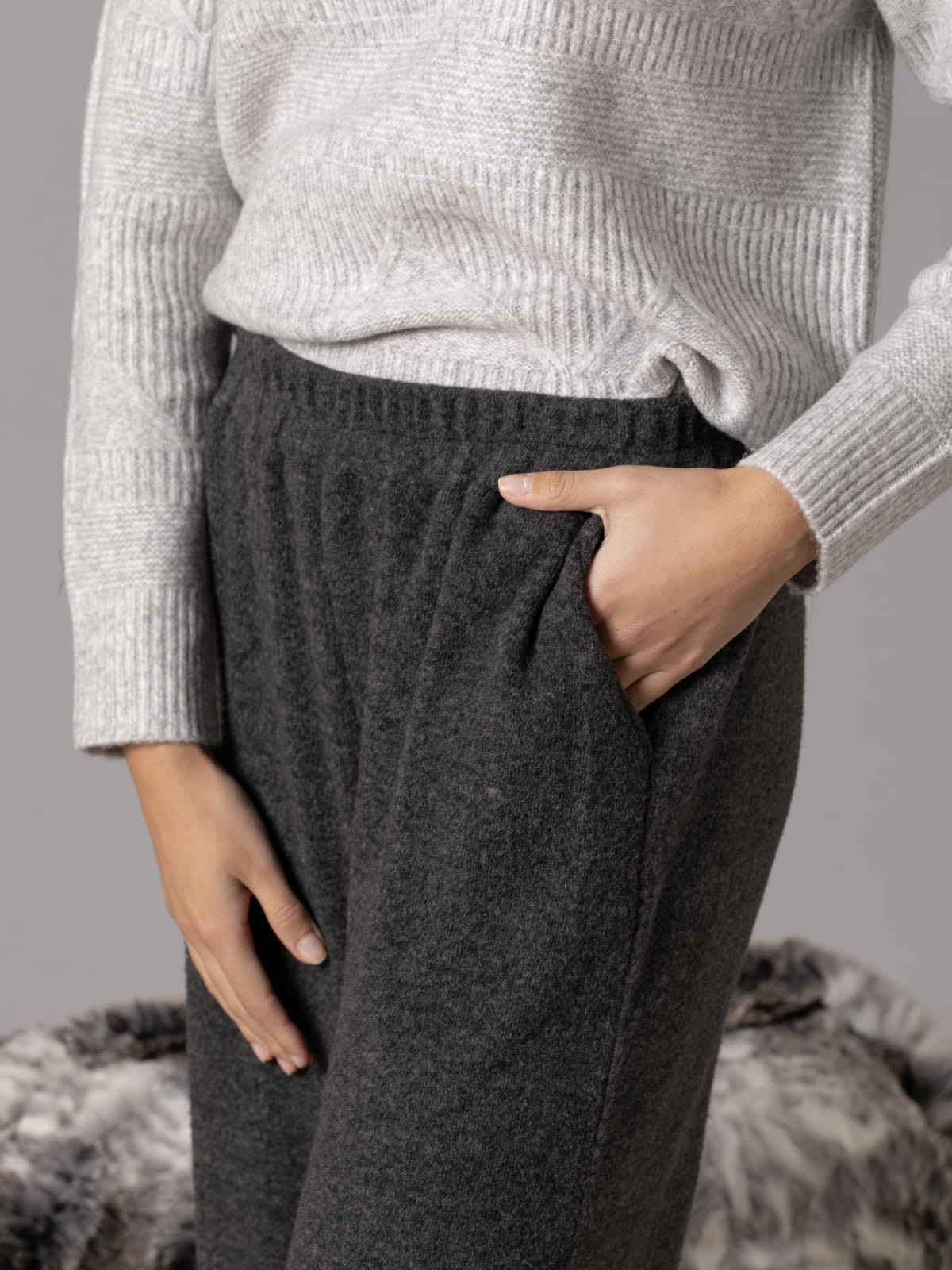 Soft comfy pants with pockets  Grey colour