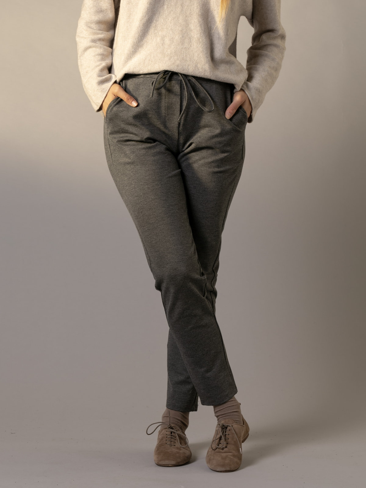 Comfy casual milano stitch pants  Grey colour