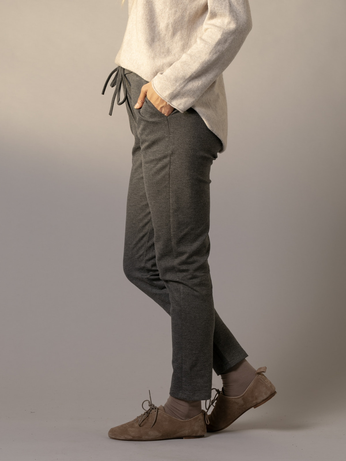 Comfy casual milano stitch pants  Grey colour