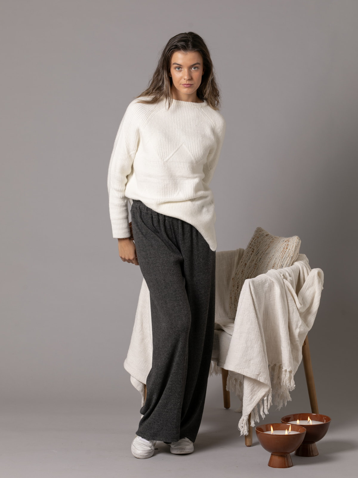 Pantalón soft comfy color Gris