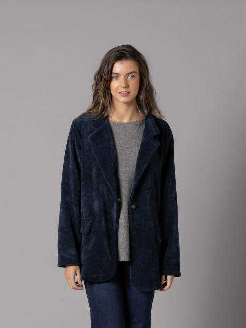 Comfy oversized blazer  Blue Navy colour