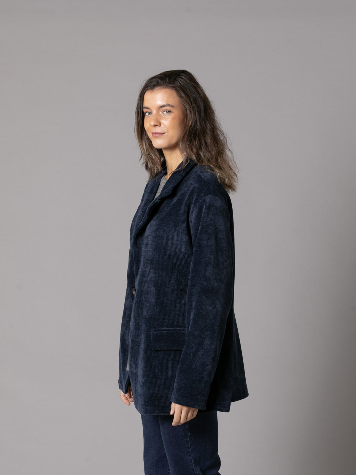 Blasier oversize comfy color Azul Marino