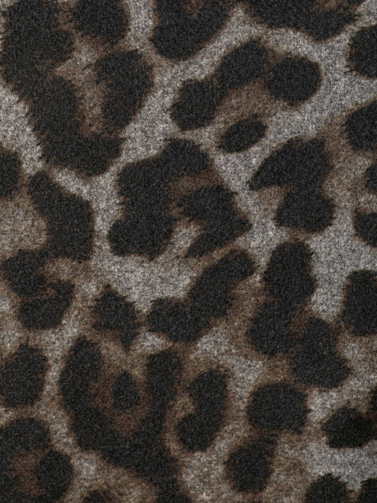 Abrigo animal print bolsillos color Gris