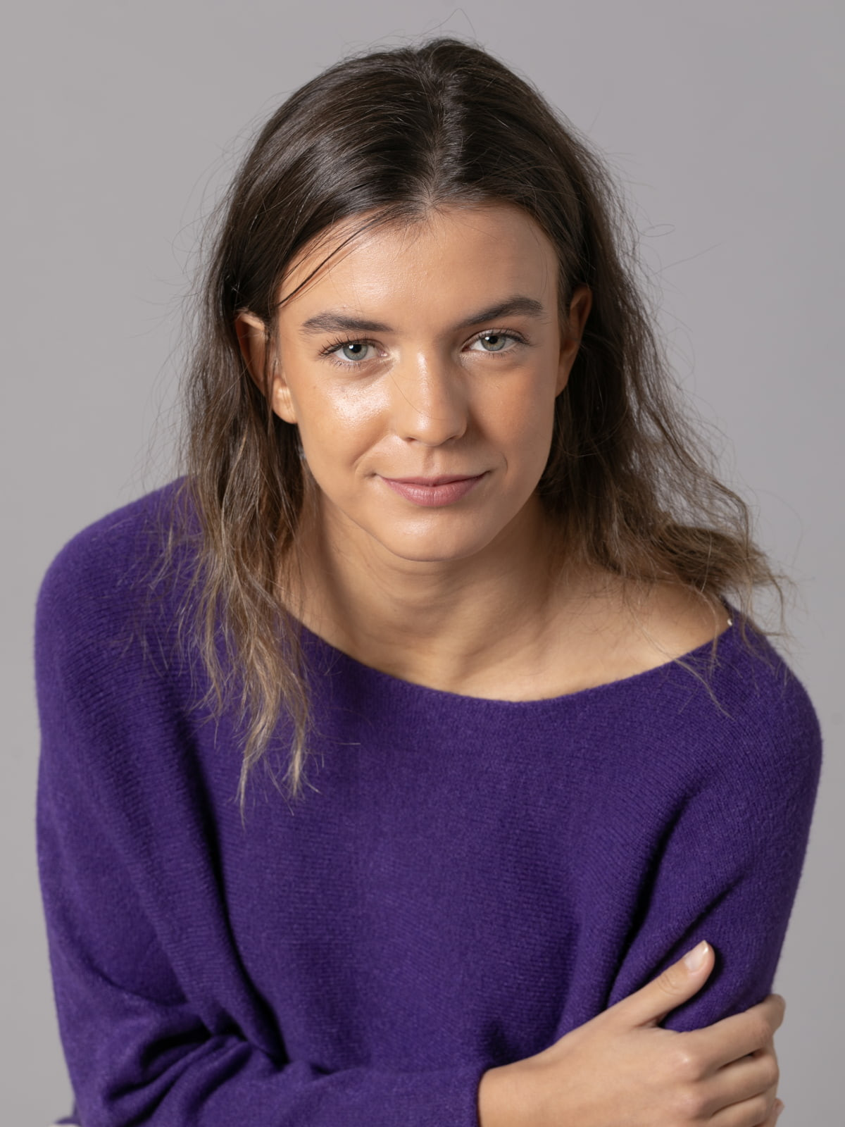 Must-have boat neck sweater  Morado colour