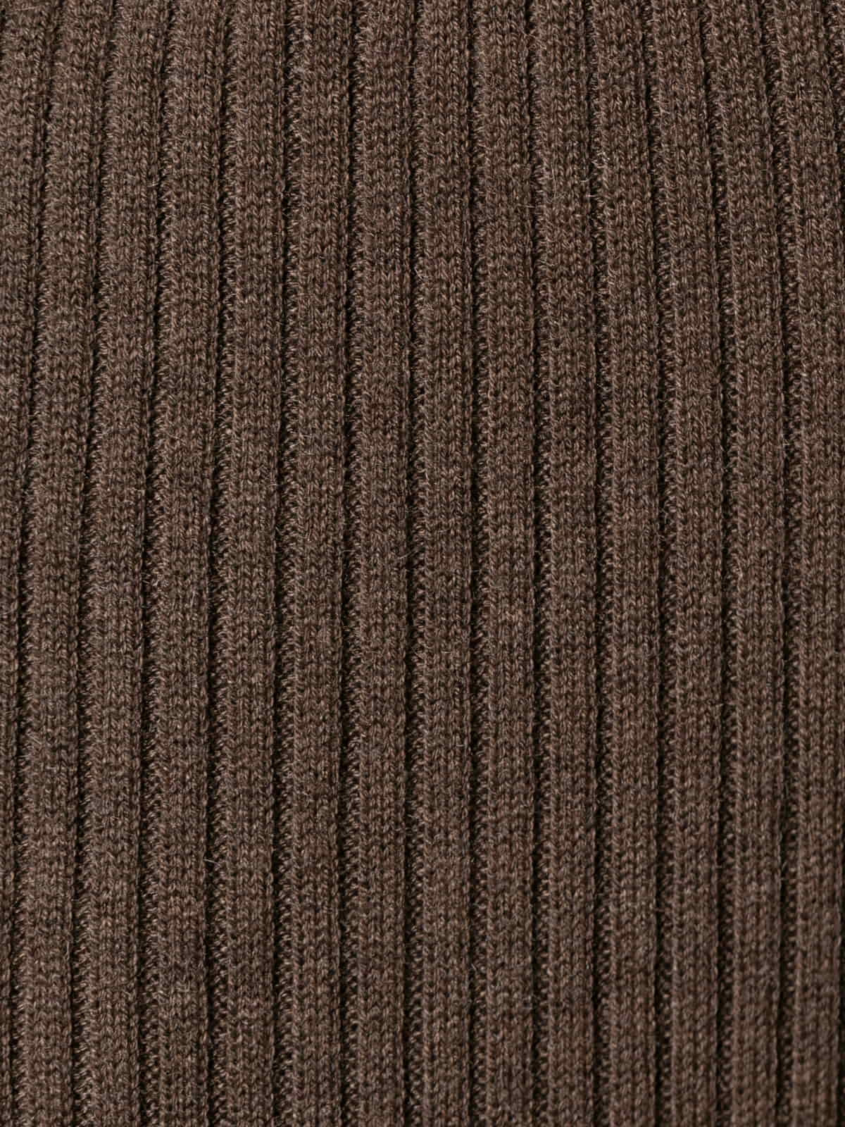 Soft ribbed knit pants  Marrón  colour