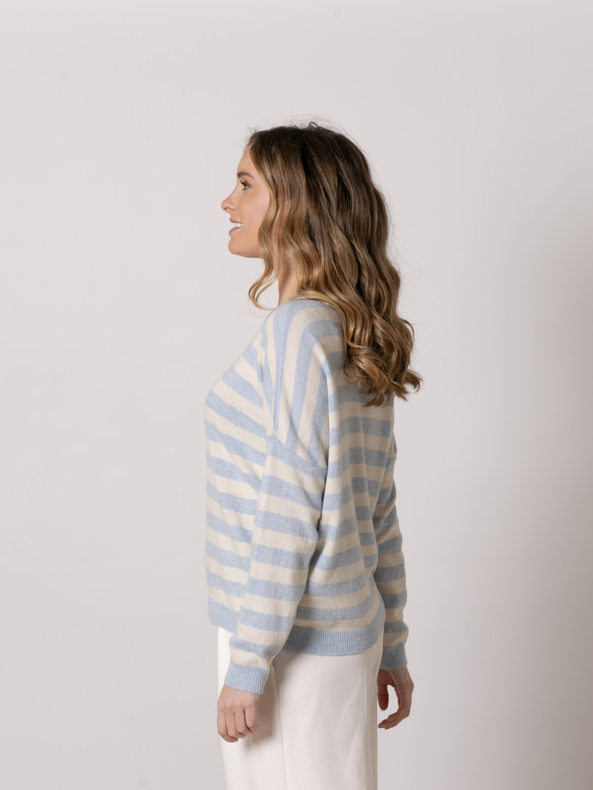 Classic striped sweater  Blue Lightcolour