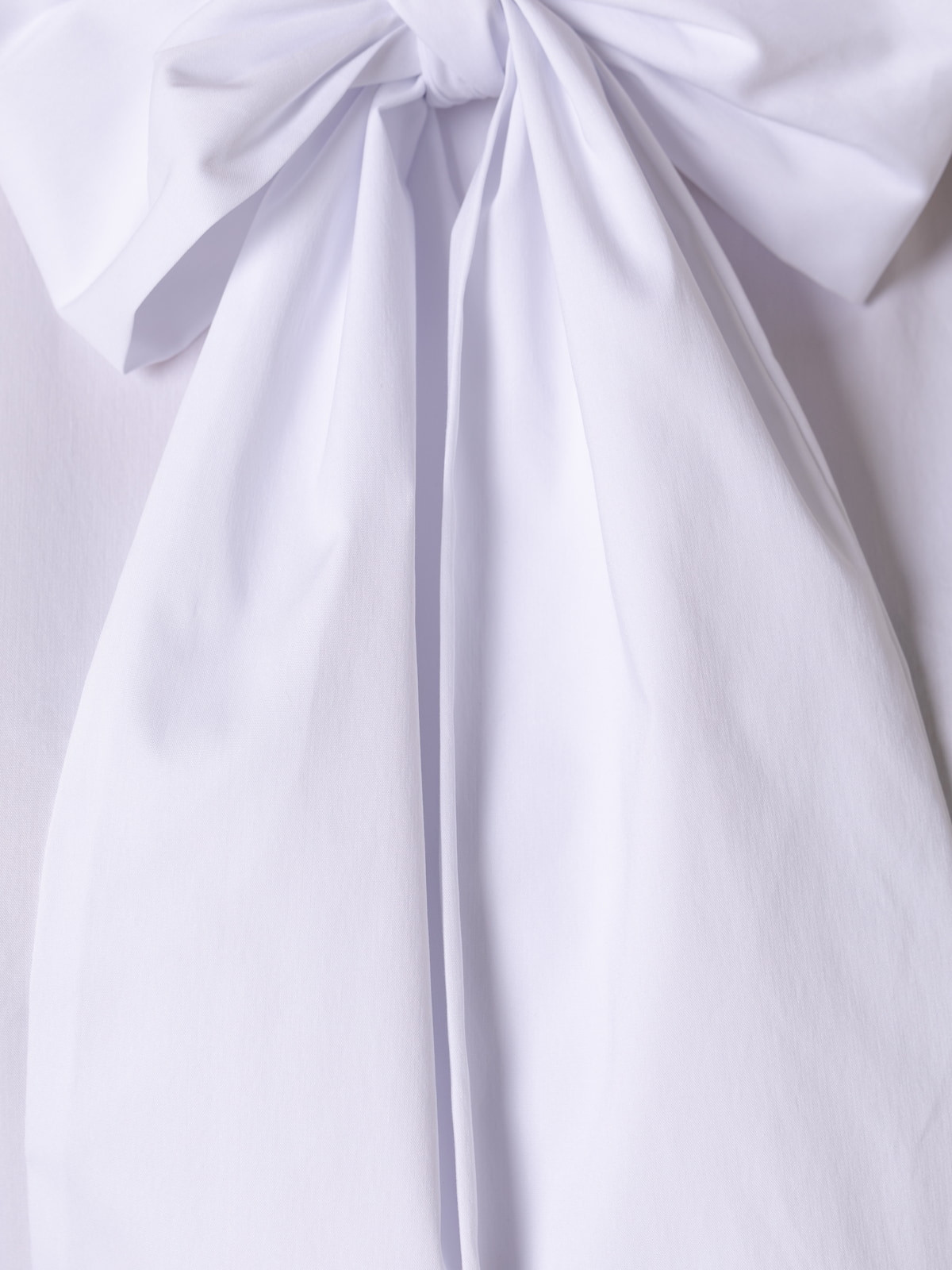 Cotton bow shirt  White colour