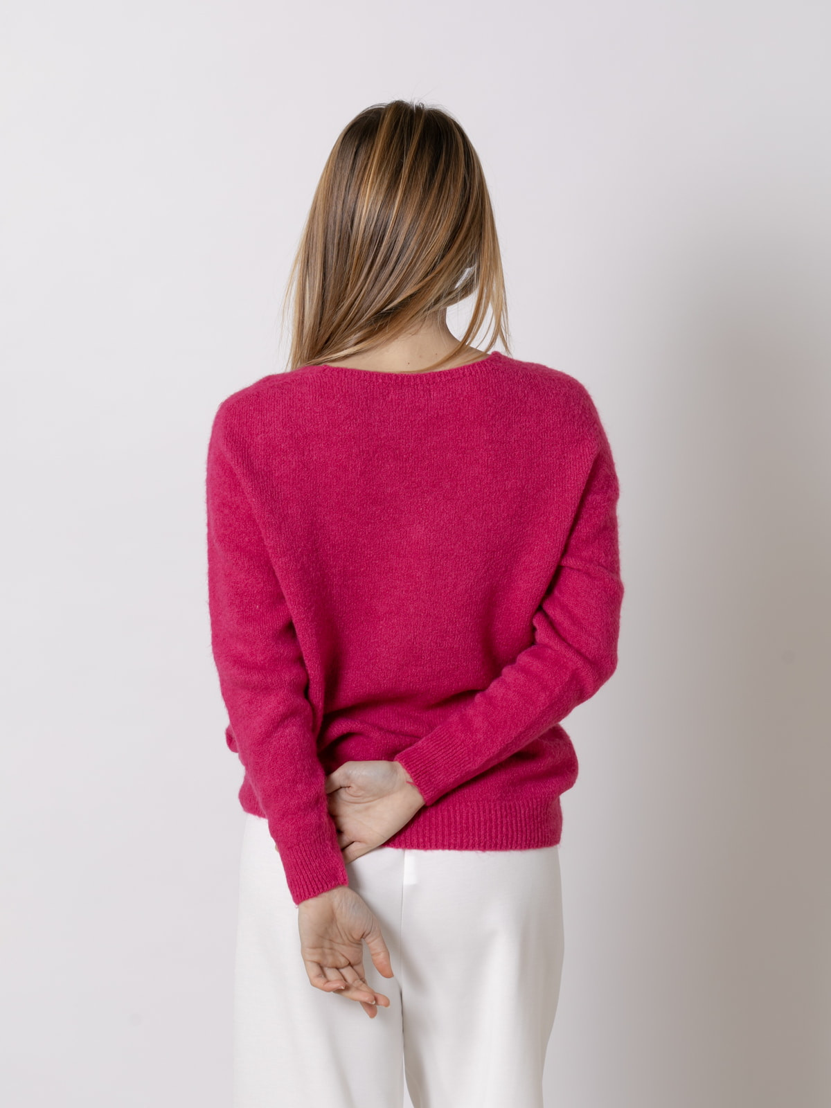 Spring alpaca jersey with peak  Raspberry colour