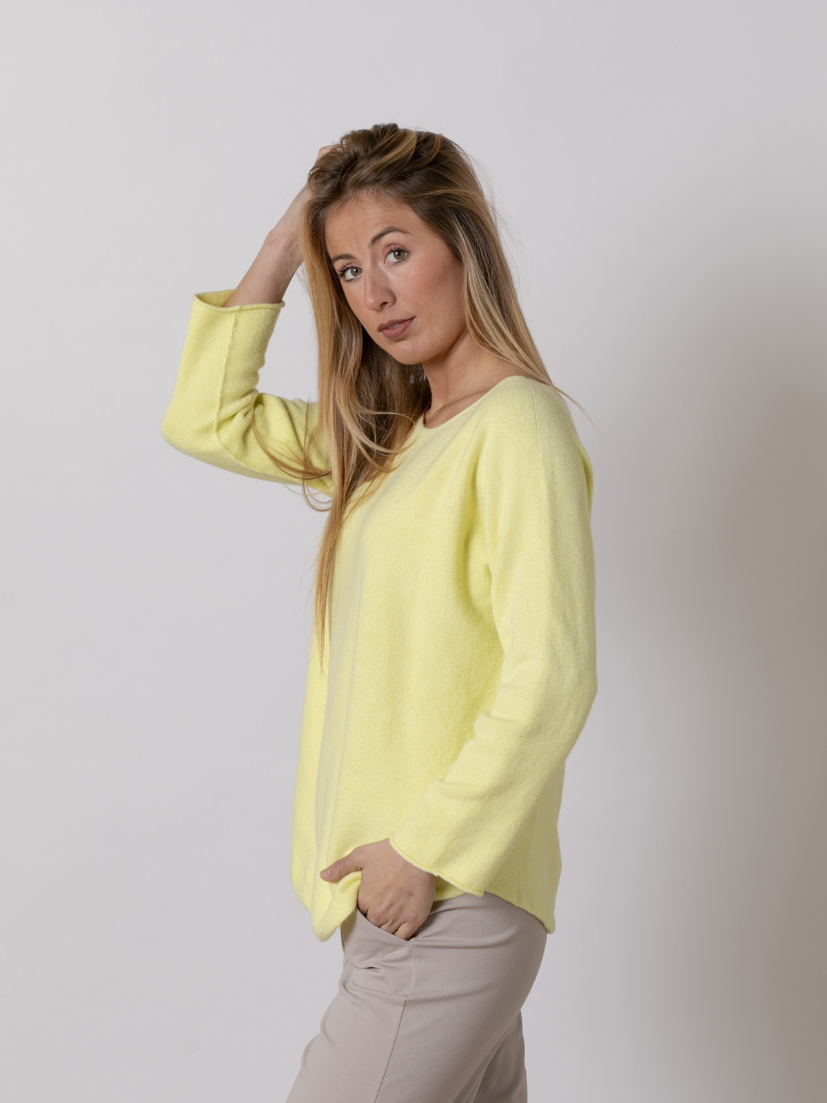 Essence soft jersey with boat  Amarillo colour