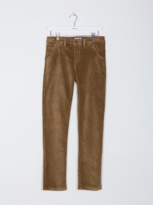 Women corduroy chino trousers Camel