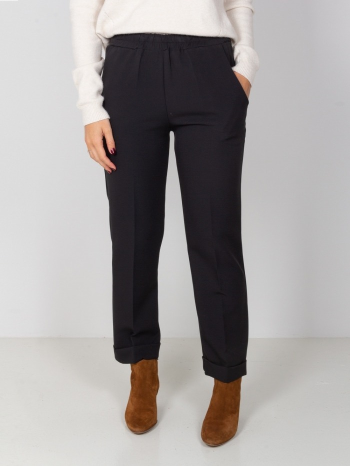 wide leg elastic waist pants