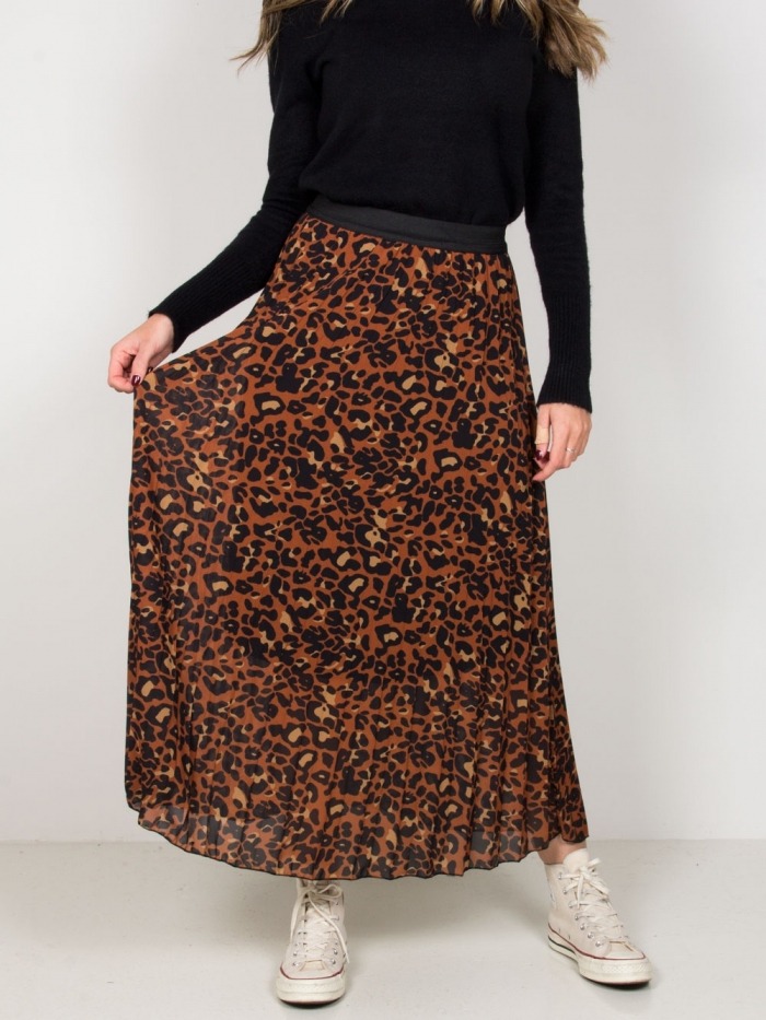 animal print long skirts for womens